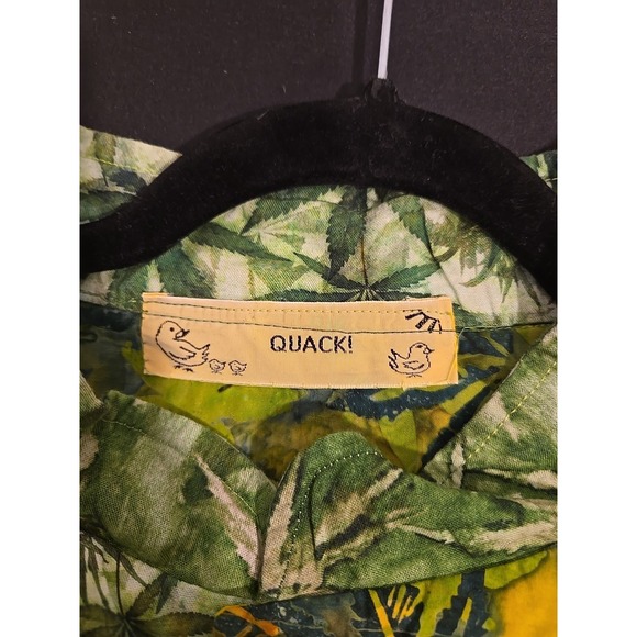 Quack Neru Collar Short Sleeve Buttondown Artisan Made Shirt Size 2XL Tall - Picture 3 of 7